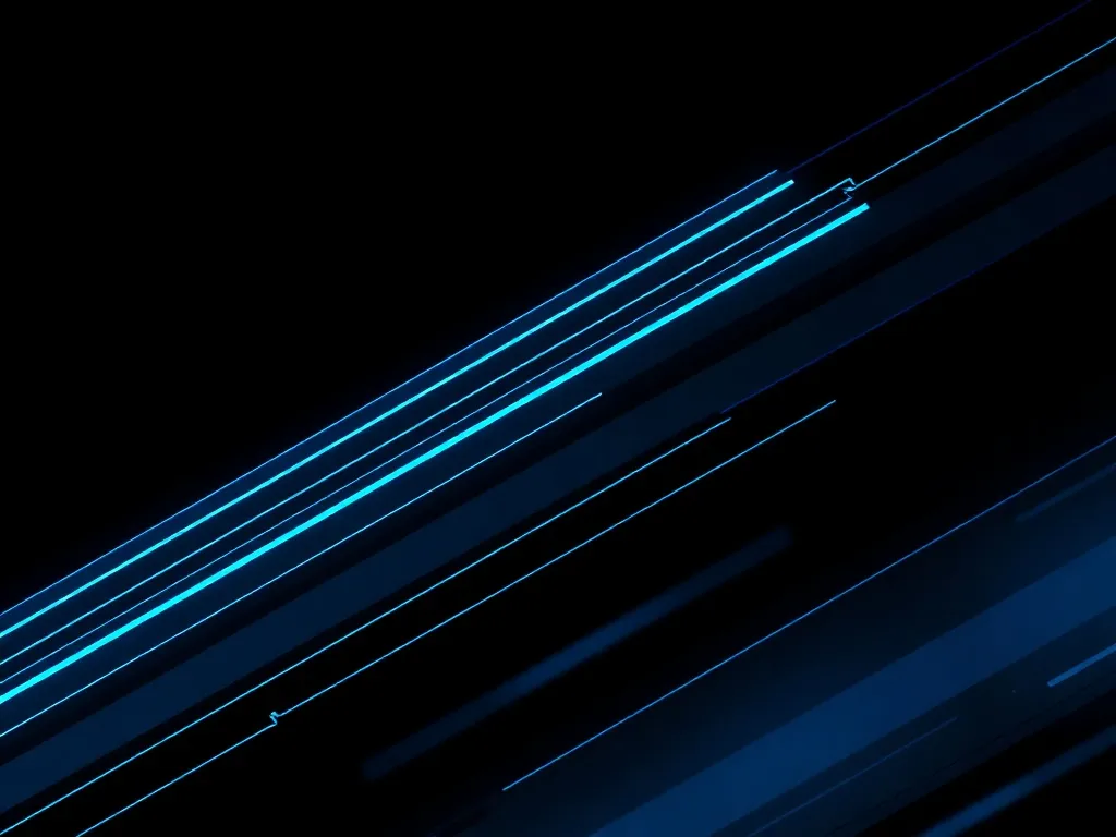 Abstract dark blue and black geometric background with sharp